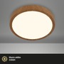 Kruhová - BRILO 3725-014 LED přisazené svítidlo, pr. 38 cm, 24 W, 2900 lm, barva dřeva - BRILO - foto 2