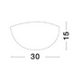 Dekorativní - NV 702201 Nástěnné svítidlo SHELL bílá a čiré strukturované sklo E27 1x12W - NOVA LUCE - foto 2