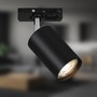 Lištové Briloner 230V - BRILO 8005015 LED spot GU10 lištový systém 230V – vysokonapěťový, 13,8cm, otočný/nastavitelný, černý - BRILO - foto 2