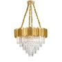 Dekorativní - NV 9050110 Závěsné svítidlo GRANE zlatý kov a křišťál E14 12x5W 230V IP20 bez žárovky - NOVA LUCE - foto 2