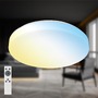 Kruhová - BRILO 3837016 Rowno LED stropní svítidlo, stmívatelné, CCT, dálkový ovladač, kruhové 39 cm, bílé - BRILO - foto 2