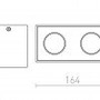Downlight - RED R12737 AGATE II stropní matná bílá 230V GU10 2x35W - RED - DESIGN RENDL - foto 2