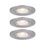 Koupelnová - P 94301 LED vestavné svítidlo Nova mini nevýklopné IP44 3x4W 2.700K kov kartáčovaný 230V - PAULMANN - foto 2