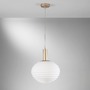 Koule - FAN I-RIPPLE-S32-ORO Závěsné svítidlo Ripple zlatá, patice E27, 32 x 32 x 150 cm - FANEUROPE - foto 2