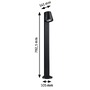 Sloupková - P 94863 LED stojací svítidlo Caissa pohybové čidlo HF senzor IP44 793mm 3000K 9W 230V 65° antracit hliník - PAULMANN - foto 2