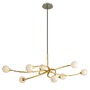 Dekorativní - HVLG 294-58-CE Závěsné svítidlo SIGNATURE kov/sklo zlatá/bílá G9 8x6W - HUDSON VALLEY (Corbettt) - foto 2