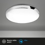 Kruhová - BRI 3351-016 LED stropní svítidlo, pr. 28,5 cm, 13 W, bílé-chrom - BRILONER - foto 2