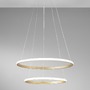 Kruhová - FAN LED-AXIS-S6040-SPI-ORO Závěsné LED svítidlo Axis zlatá, 31 W, 3360 lm, CCT + RGB, digitální s dálkovým ovladačem, formát 60/40 x 150 cm - FANEUROPE - foto 2
