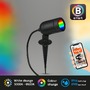 Zápichy - BRILO 3674-015 LED zahradní bodové svítidlo, 12 cm, 4,4 W, 380 lm, černá - BRILO - foto 2