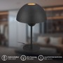 Stolní lampy dekorační - BRILO 7591015 Gryde na noční stolek - s vypínačem, E14 patice, max. 25W, černá - BRILO - foto 2