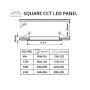 LED panely pro napětí 24VDC, Loxone, KNX - LED panel 24V 6W CCT 24SW6 čtverec - foto 2