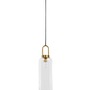 Válec - NV 9241160 Závěsné svítidlo IRVINE čiré sklo černý kabel mosazný zlatý kov E27 1x12W 230V IP20 bez žárovky - NOVA LUCE - foto 2