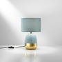 Stolní lampy dekorační - FAN I-SIOUX-L-BO Stolní lampa LUME SIOUX zelená Pavone/zlatá, 1xE27, 22 x 22 x 45 cm - FANEUROPE - foto 2