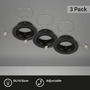 Kruhová - BRI 7110-035 3ks sada LED vestavné svítidlo, pr. 8,6 cm, černá - BRILONER - foto 2