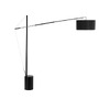 Stojací lampy - NV 41455401 Stojací lampa TRACCIA kovové a plastové černé stínidlo nastavitelné E27 1x12 W IP20 bez žárovky - NOVA LUCE - foto 2