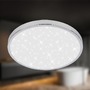 Kruhová - BRI 3933018 Tak stropní svítidlo pr.24 cm - 12W, 1300lm, LED, hvězdné nebe, IP44, chrom - BRILONER - foto 2