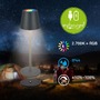 Stolní lampy dekorační - BRILO 7517015 BRILONER Cilano RGBW stolní lampa na baterie IP44, stmívatelné, s nabíjecí základnou, antracit 7517015 - foto 2