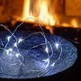 LED osvětlení na BATERIE - DLED BL30 DecoLED Dekorativní řetěz na baterie kapičky, 2m, studená bílá BL30 - foto 2