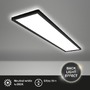 Hranatá - BRILO 7519415 Tava LED stropní svítidlo 98cm, ploché, přímé a nepřímé osvětlení, černá - BRILO - foto 2
