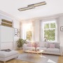 Hranatá - PN 8371-18 AMARA LED stropní svítidlo v černé a zlaté barvě s funkcí stmívání a nastavitelnou barvou světla 2700-5000K - PAUL NEUHAUS - foto 2