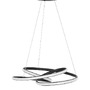 Kruhová - NV 9147112 Závěsné svítidlo MENTON černý hliník a akryl LED 43W 230V 3000K IP20 stmívatelné - NOVA LUCE - foto 2