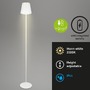 Stojací lampy - BRILO 1438016 LED nabíjecí stojací svítidlo 130 cm 3,5 W 400lm bílé - BRILO - foto 2