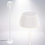 Stojací lampy - BRI 1625016 Loca stojanová lampa - 8W, 800lm, LED, dotykový vypínač, stmívatelná, teplá bílá, starobílá - BRILONER - foto 2
