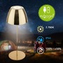 Stolní lampy dekorační - BRILO 7522017 Serina LED bezdrátová stolní lampička IP44, stmívatelná, dotykový vypínač, zlatá - BRILO - foto 2