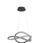 Kruhová - NV 9748160 Závěsné svítidlo GINEVRA černý hliník a akryl LED 56W 230V 3000K IP20 stmívatelné - NOVA LUCE - foto 2