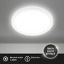 Kruhová - BRILO 7515416 Tava LED stropní svítidlo, ploché, přímé a nepřímé osvětlení, 1900 lm, 16 W, bílé, kruhové 24 cm - BRILO - foto 2