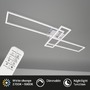 Hranatá - BRILO 3154018 LED CCT rám 110 cm 2x19W 2300lm chrom (starý kód: BRILO 3154-018) - BRILO - foto 2