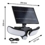 Nástěnná - P 94610 Solární LED osvětlení zdí Sonlig pohybové čidlo (IR) IP65 hranaté 286x137mm 3000K 2x9W antracit umělá hmota - PAULMANN - foto 2