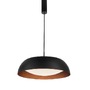 Polokoule - NV 86009 Závěsné svítidlo LANDON černý hliník zvenku měď uvnitř a akryl LED 40W 3000K IP20 stmívatelné - NOVA LUCE - foto 2