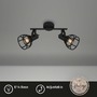 Bodová - BRILO 2669-025 Bodové svítidlo 30 cm 2x E14 25W černá - BRILO - foto 2