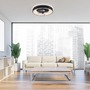 Kruhová - LD 14644-18 LED stropní svítidlo s ventilátorem černé, časovač, stmívatelné paměťová funkce, 2700-5000K - JUST LIGHT - foto 2