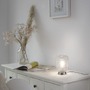 Stolní lampy dekorační - LD 14906-55 REISHI LED stolní lampa stříbrná hra světla rýhované čiré sklo šňůrový vypínač - LEUCHTEN DIREKT / JUST LIGHT - foto 2