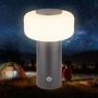 Stolní lampy dekorační - BRILO 7580015 Juna stolní lampa - 1,8W, 210lm, nabíjecí, LED, stmívatelné, dotykový vypínač, teplá bílá, antracit - BRILO - foto 2