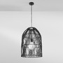 Dekorativní - FAN I-ANCELLA-S1 Závěsné svítidlo Ancella, černé, 1 x E27, 40 x 212,5 cm - FANEUROPE - foto 2