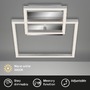 Hranatá - BRI 3118-018 LED rám 35,8 cm 12W 1300lm chrom - BRILONER - foto 2