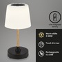 Na stůl - BRILO 7445015 LED bateriové stolní svítidlo pr.12,5 cm, LED modul, 3W, 350 lm, černá (starý kód: BRILO 7445-015) - BRILO - foto 2