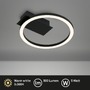 Kruhová - BRILO 3778015 LED stropní svítidlo, 21 cm, 5W, 500lm, černá - BRILO - foto 2