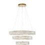 Kruhová - NV 9333069 Závěsné svítidlo AURELIA zlatý kov a křišťál LED 92W 230V 3500K IP20 stmívatelné - NOVA LUCE - foto 2