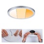 Koupelnová - P 92991 LED vestavné svítidlo Areo VariFit IP44 kruhové 175mm 13W matný chrom WarmDim 3-krokové-stmívatelné - PAULMANN - foto 2