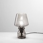 Stolní lampy dekorační - FAN I-GLEAM-L-GR Stolní lampa Gleam šedá, patice E27, 15 x 25 cm - FANEUROPE - foto 2