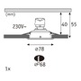 Koupelnová - P 92312 LED vestavné svítidlo Nova GU10 Flat nevýklopné IP44 4,9W 230V 4000K bílá mat - PAULMANN - foto 2