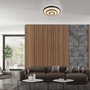 Kruhová - LD 15454-18 LED stropní svítidlo TURANUS, černá, kruhové, hvězdné nebe, 3000K - JUST LIGHT - foto 2