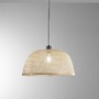 Dekorativní - FAN I-BAMBOO-S48 Závěsné svítidlo Bamboo kov + bambus, 1xE27, 40 W; lampa pr. 48 x H 22 cm, konstrukce pr. 48 x 200 cm - FANEUROPE - foto 2