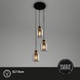 Vícečetná - BRI 4486035 Závěsné svítidlo, 120 cm, 3x E27, max. 10W, kouřová - BRILONER - foto 2