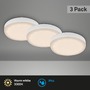 Kruhová - BRI 7061-036 3ks sada LED vestavné svítidlo, pr. 7,5 cm, 3 W, 350 lm, bílé - BRILONER - foto 2