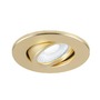 Pro zapuštěná svítidla - LA 1007191 UNIVERSAL DOWNLIGHT kryt pro downlight IP20, výkyvný, kulatý, matně zlatý - BIG WHITE (SLV) - foto 2